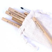 Charger l'image dans la galerie, pailles bambou personnalisation laser